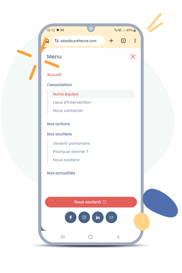 Présentation de la navigation sur mobile