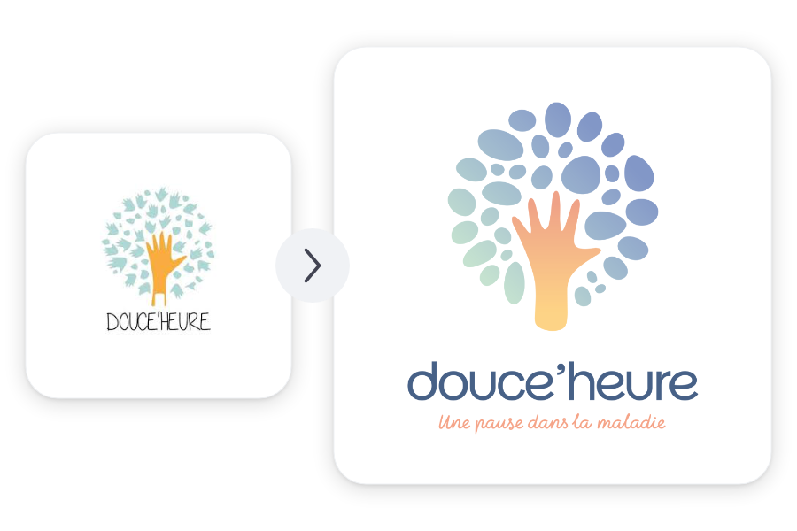 Le travail de refonte du logo