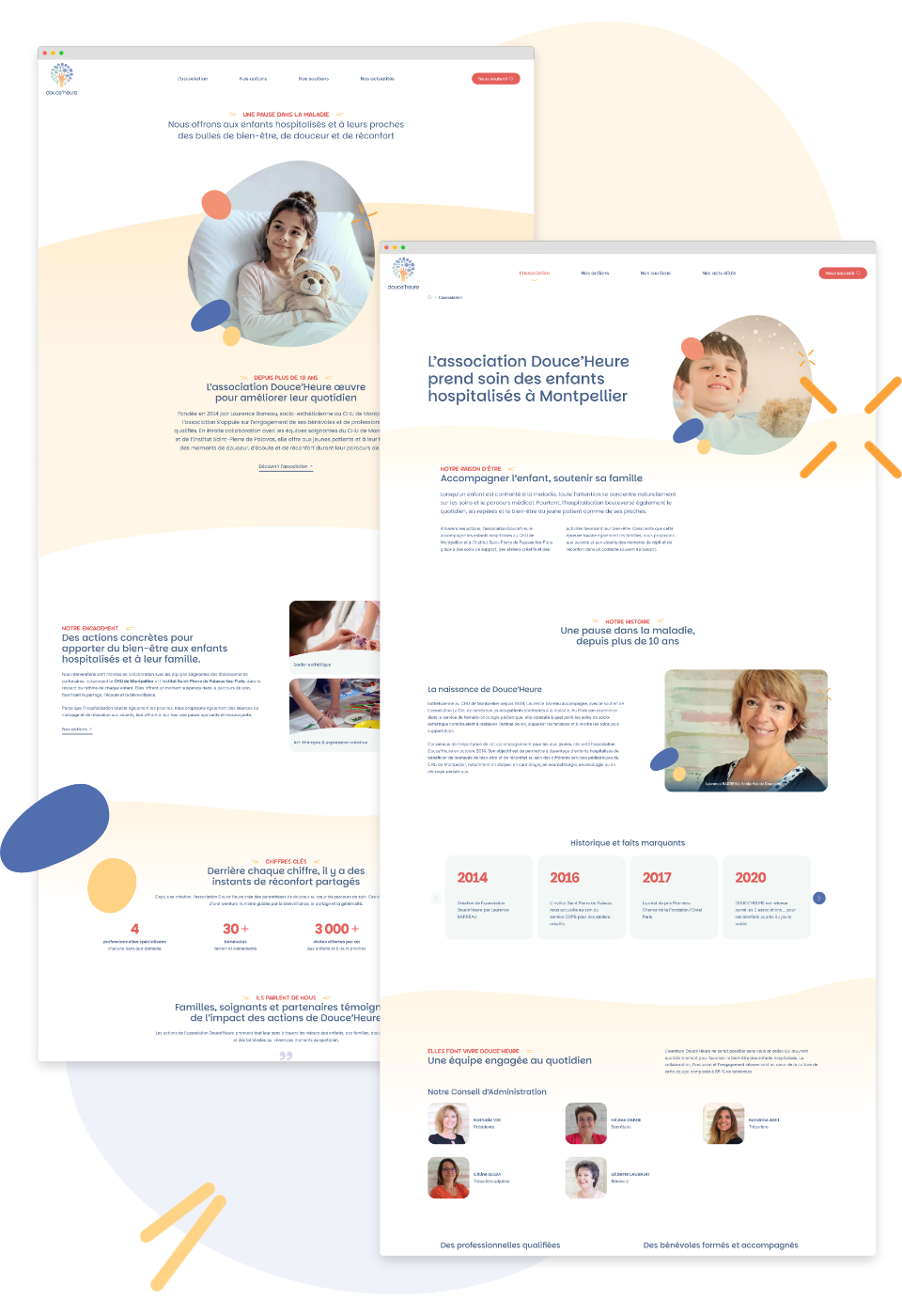 Site internet Wordpress de l'assocuation