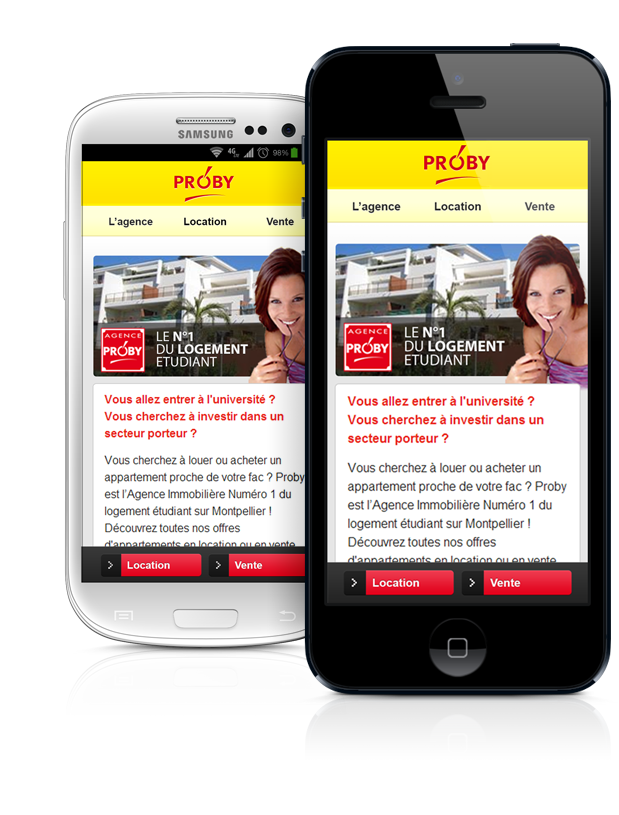 web design site mobile