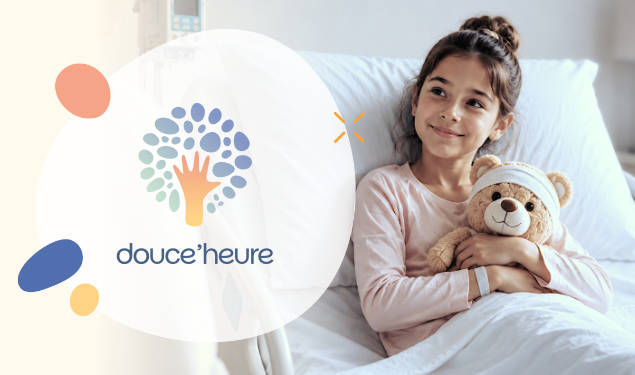 Visuel Refonte logo + site internet pour Association Douce'Heure