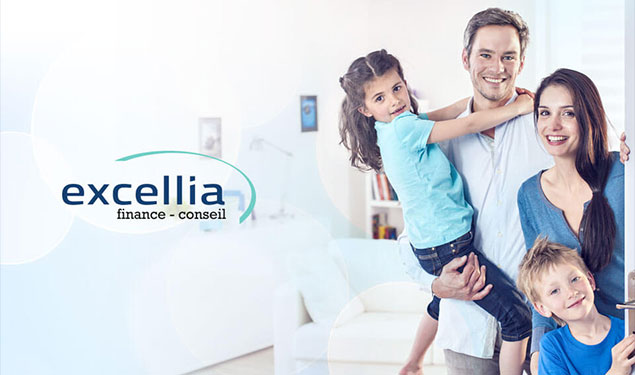 Visuel Refonte site internet pour Excellia Finance