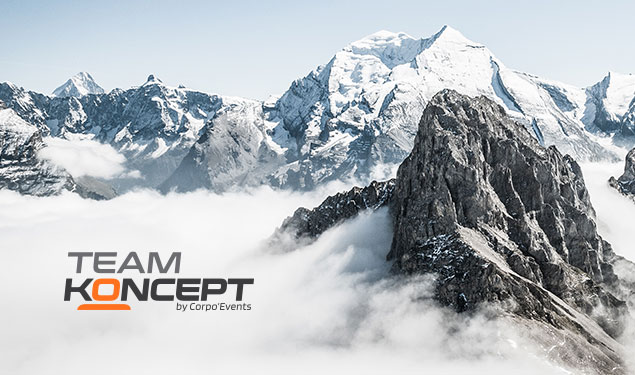 Visuel Logo + site Internet pour Team Koncept